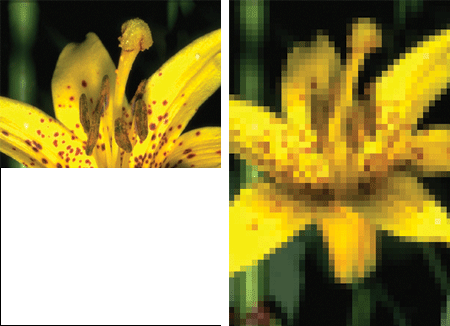 Załadowany do połowy plik GIF (po lewej zwykły, po lewej z przeplotem)