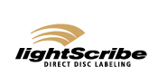 Logo technologii LightScribe umieszczane na napędach obsługujących tą technologię