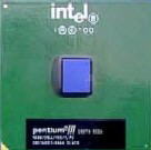 Zdjęcie procesora Pentium 3 - widok z góry
